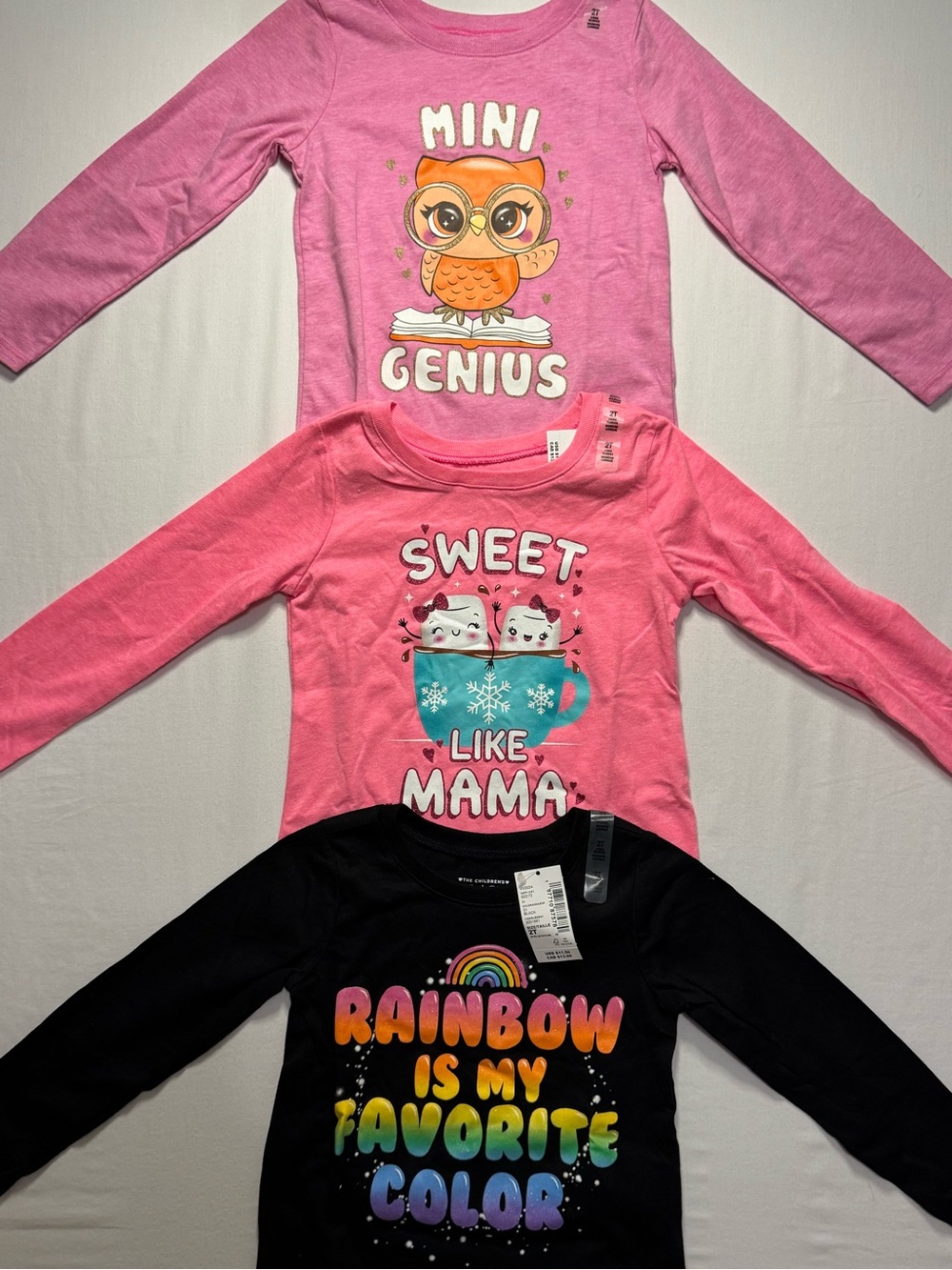 The Children's Place Baby And Toddler Girls Graphic Tee Lot Girls 2T Graphic
